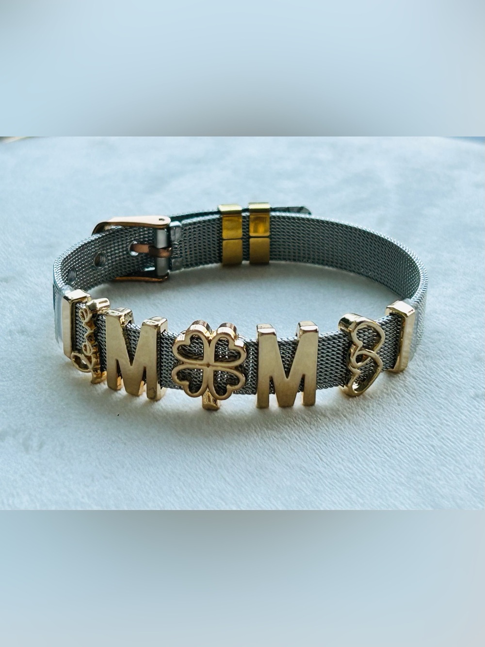 "MOM" Stainless Steel Bracelet – Adjustable